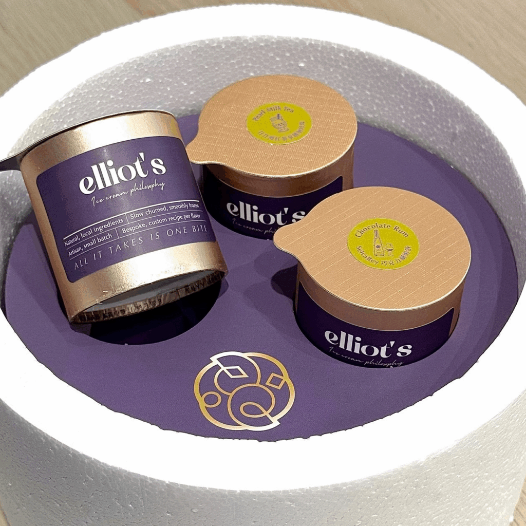 Elliot's corporate ice cream gift box
