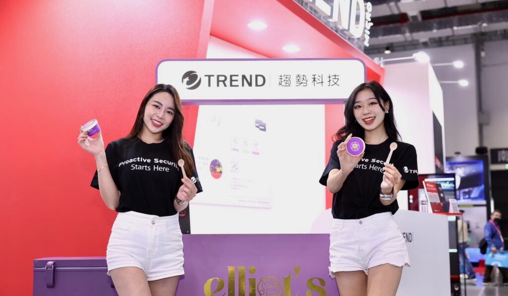 Elliot's Trend Micro AI ice cream collaboration for computex and other expo exhibitions