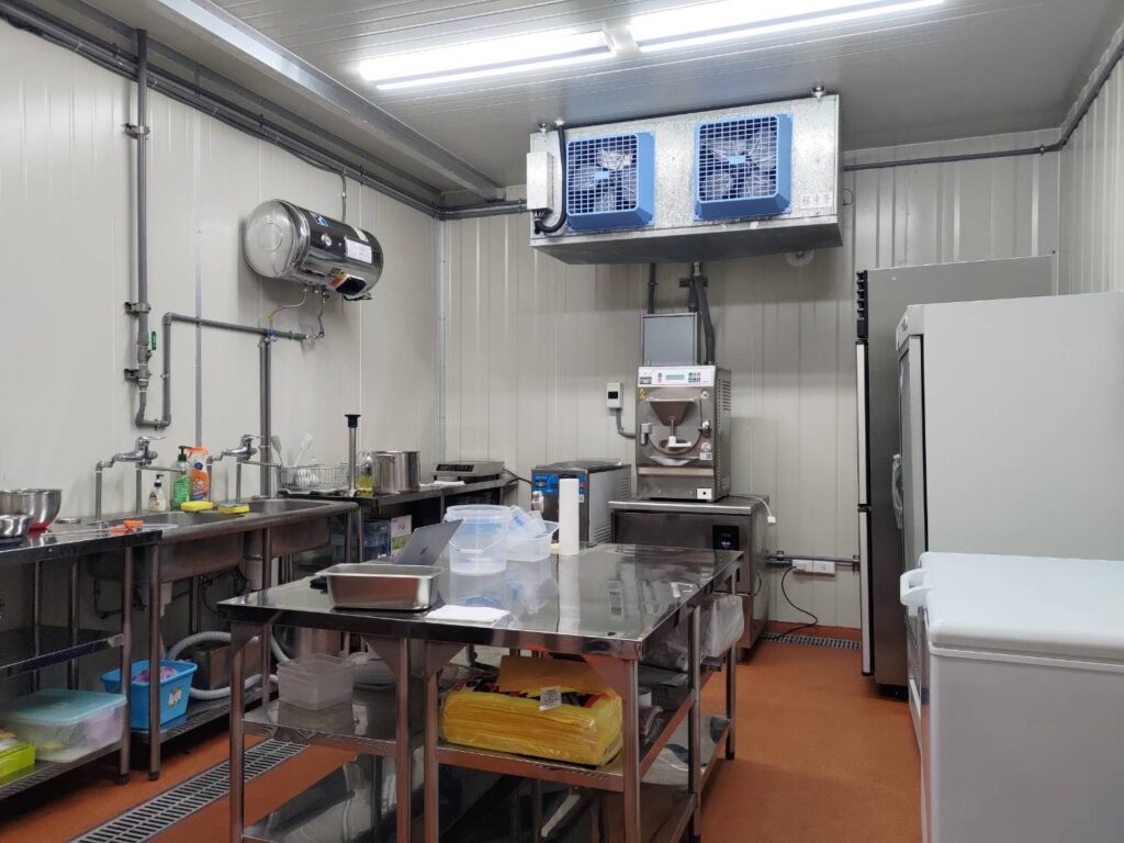 Elliot's Ice Cream kitchen that is HACCP and ISO 22000 certified food production facility